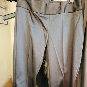 Whitehouseblackmarket satin suit pant oos slim leg
